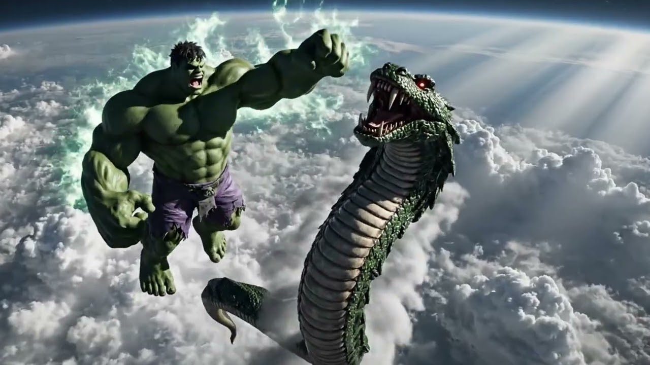 When Hulk Faces the Titan Snake… The Jungle Explodes!