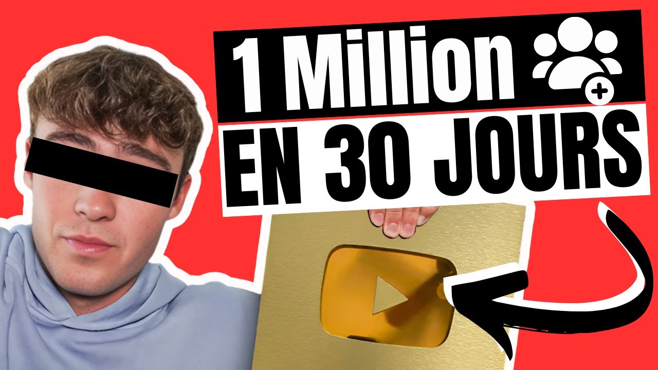 1 MILLION D'ABONNÉS en 30 jours en publiant LA MÊME VIDÉO tous les jours !