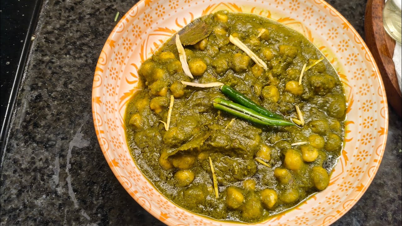 ଇଛା ହୁଏ କିଛି ନୂଆ ଖାଇବା କୁ 🫛🌿😋chole palak