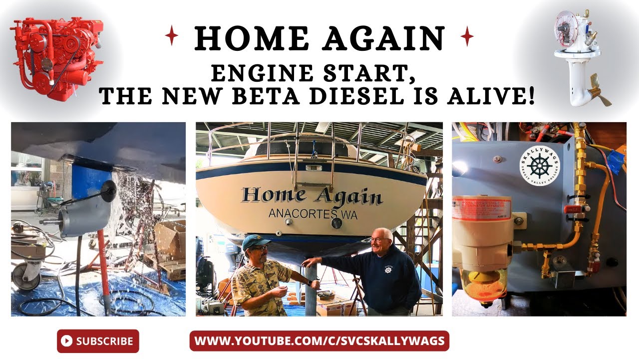 Home Again: Engine Start, the new Beta Diesel is alive!