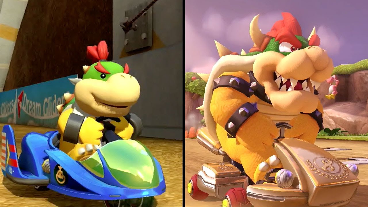 Mario Kart 8 Deluxe - Multiplayer - Leaf Cup 150cc - Bowser Jr. vs Bowser