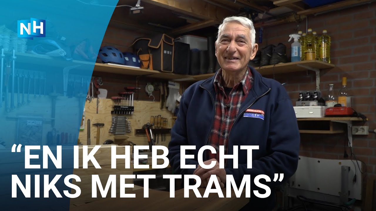 Kees bouwt in eigen schuur volledige interieur na van Blauwe Tram