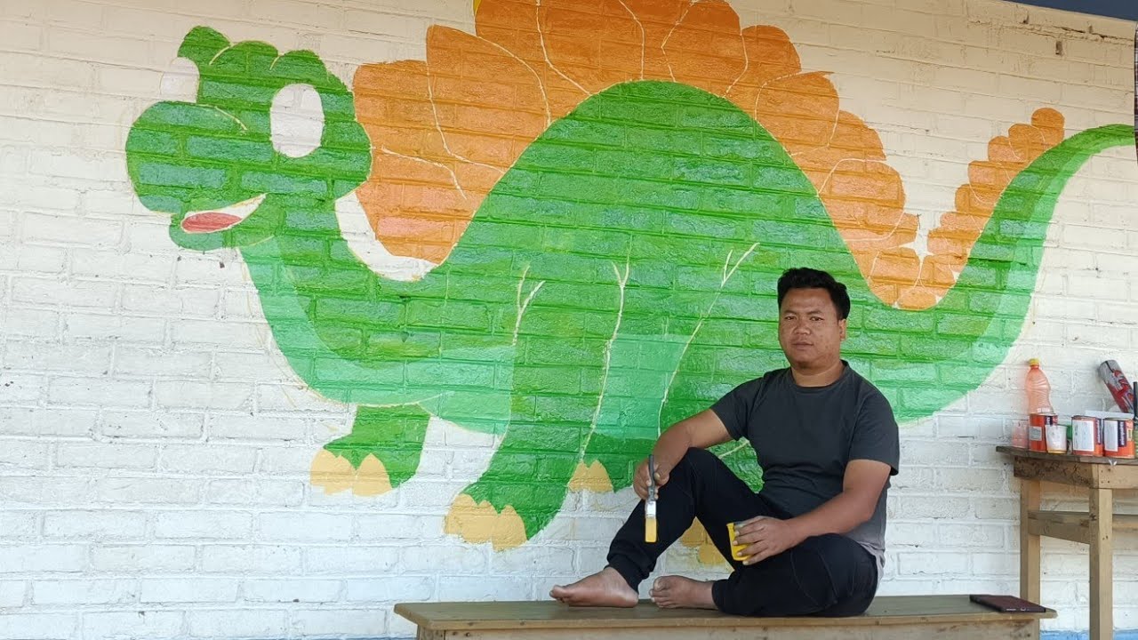 JGG Touz is back with new YouTube channel + Wall painting 🎨🖌️