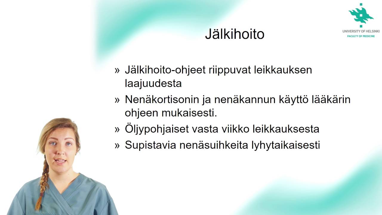 Nenän väliseinäleikkaus - tietoa potilaalle