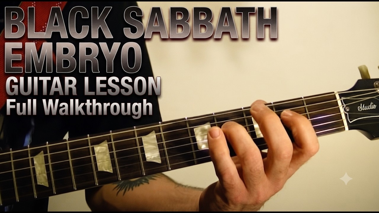 Embryo - Black Sabbath - Guitar Lesson