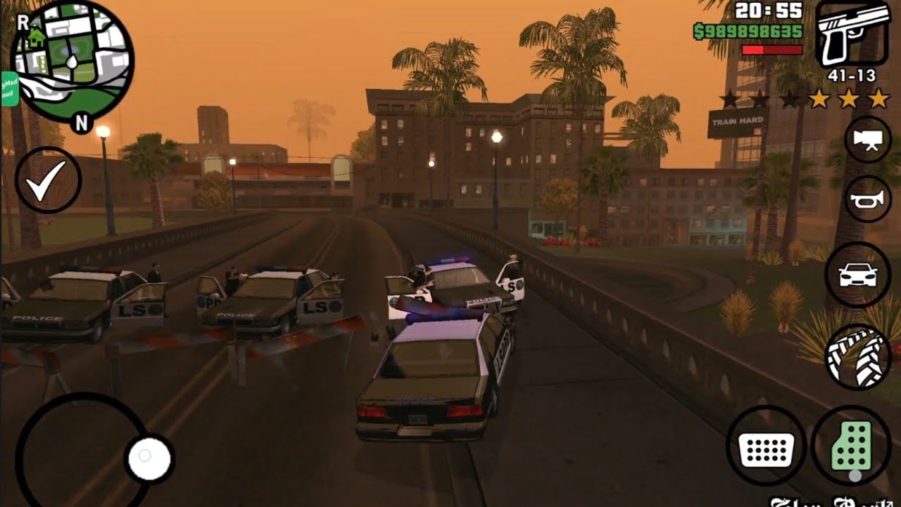 Mene GTA SANDREAS me char star ki police par wai# princegamer 