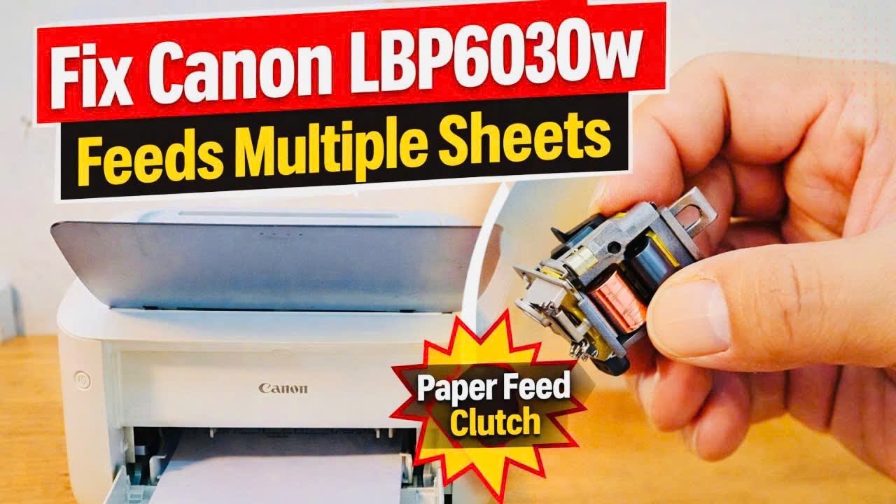 Canon LBP6030w Paper Jam Fix | Continuous Paper Feeding Solution