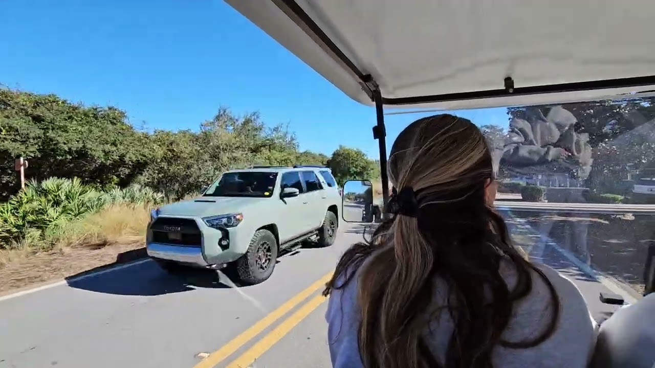 The Yellow Lotus has a Golf Cart!