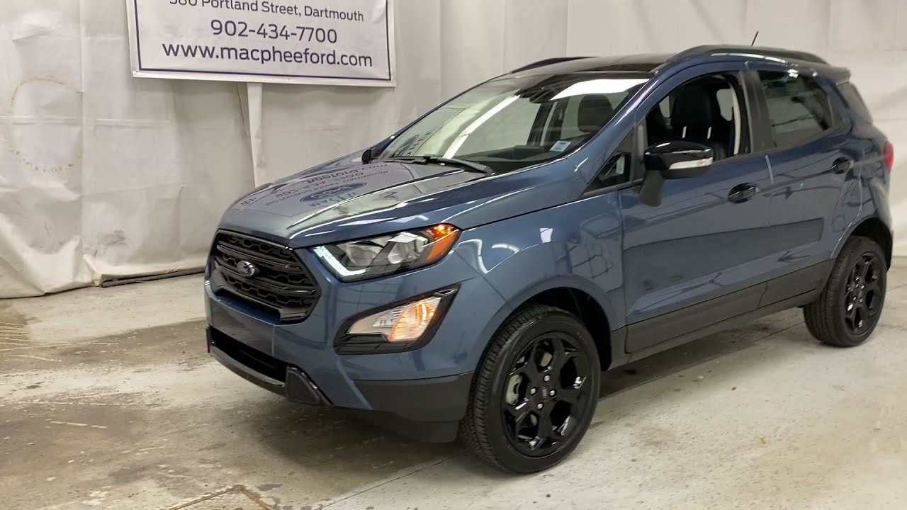 Blue 2021 Ford EcoSport SES Review   - MacPhee Ford