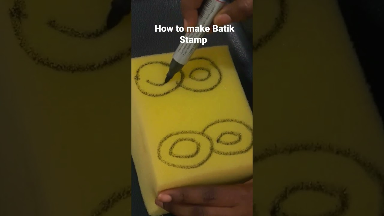 JAK ZROBIĆ STAMPĘ BATIKOWĄ #batik #adire #diy