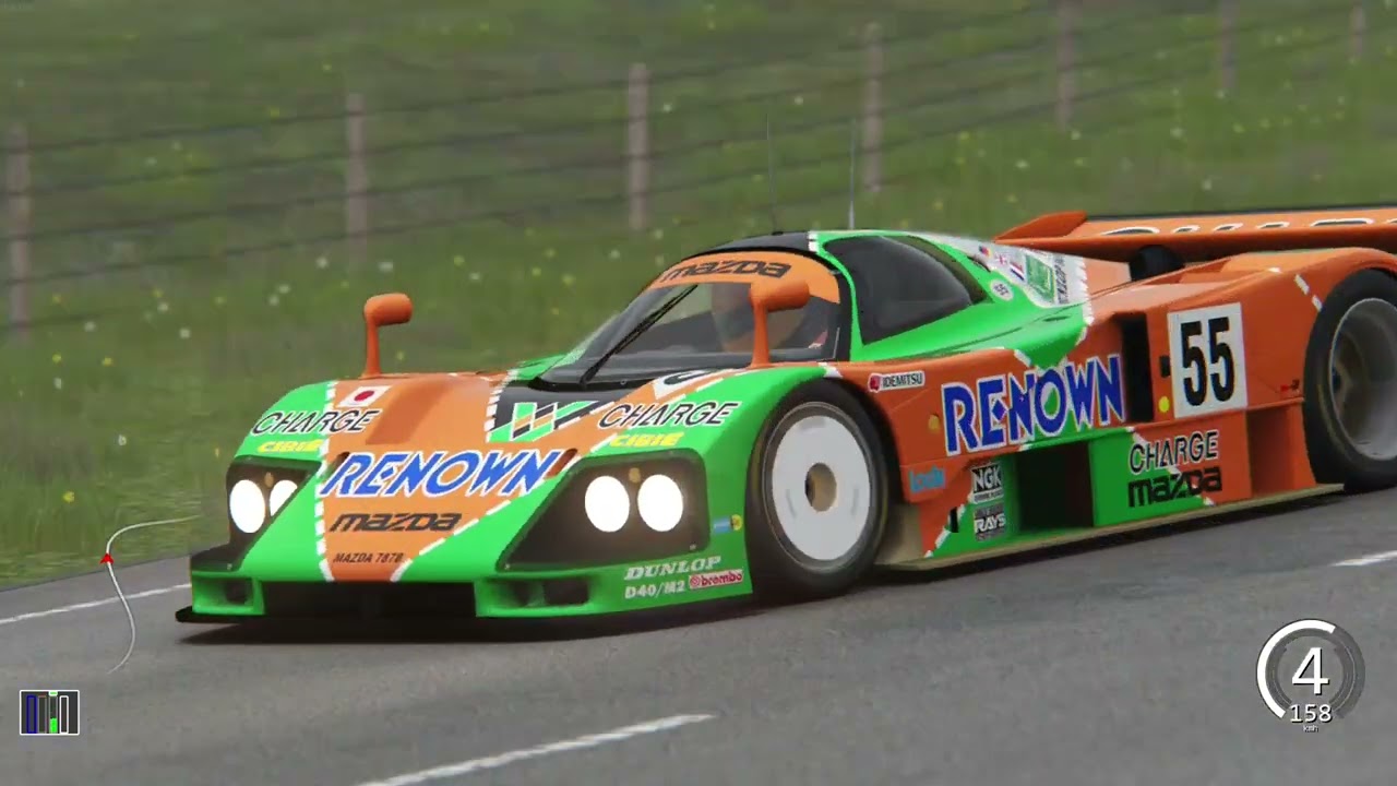 VOANDO BAIXO NO MAZDA 787B