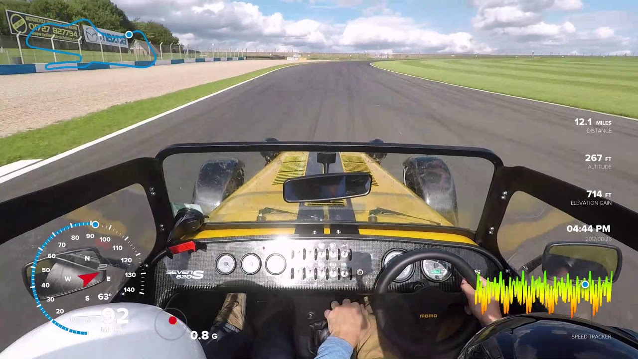 Caterham 7 620S - Lap of Donington Park GP Circuit