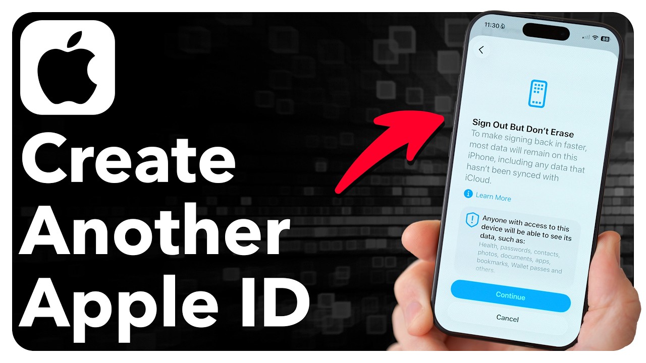 Как создать еще одну учетную запись Apple ID, если у вас уже есть одна.