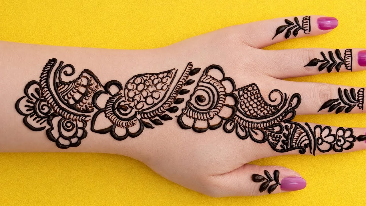 Arabic & Bridal Mehndi Design 2026 | Back Hand Full Detailed Video  || mehandi ka design