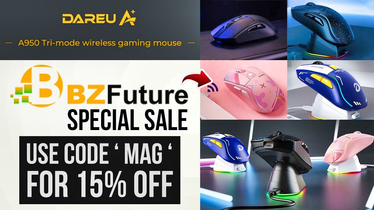 2022's Best RGB Gaming Mouse? Dareu A950 Review & Test (BZFuture Special Sale)