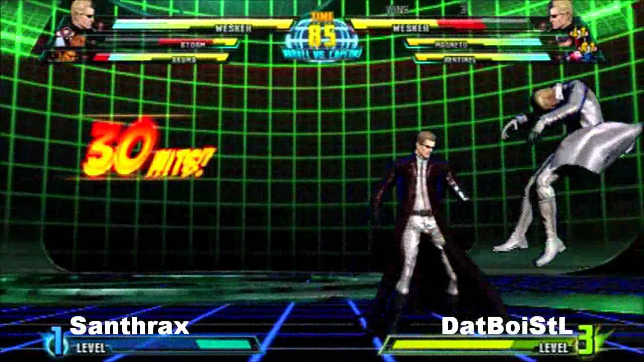 Santhrax VS DatBoiStL MVC3 Screenland Showdown2 8-13/14-2011