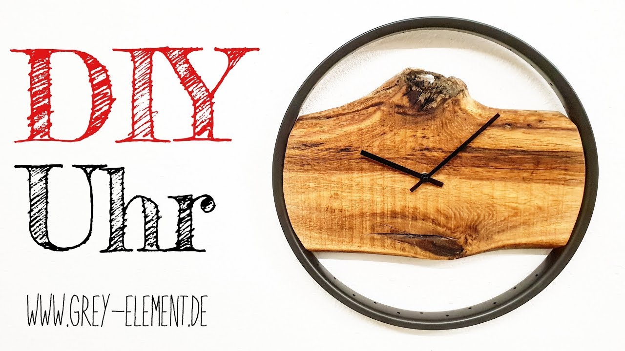 Eine Uhr selber bauen / Upcycling Wanduhr / DIY