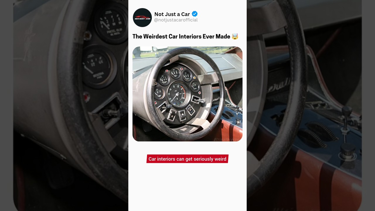 The Weirdest Car Interiors Ever Made 🤯