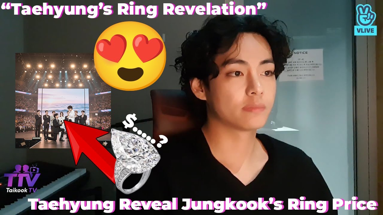 Фанаты в шоке!! 💍 Тэхён «подтверждает» цену обручального кольца Чонгука в прямом эфире