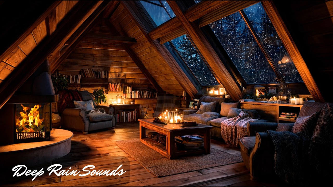 Peaceful Rainstorm with Soft Thunder - Cozy Night Sounds for Deep Rest | Deep Rain Sounds