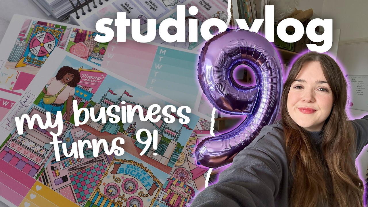 5 days to prep my BIGGEST sale of the year | sticker shop studio vlog