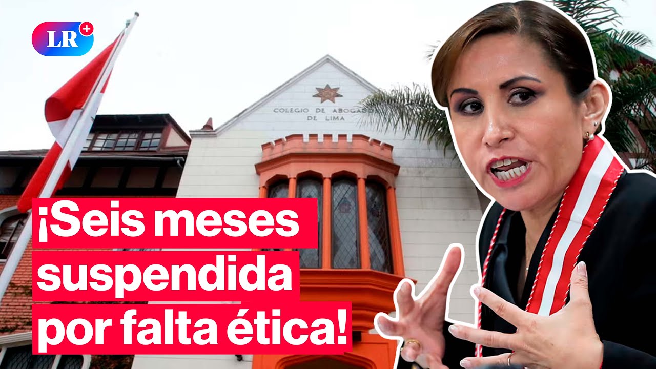 🔴 &iexcl;ALERTA! | Patricia Benavides es suspendida por el Colegio de Abogados de Lima | #HLR