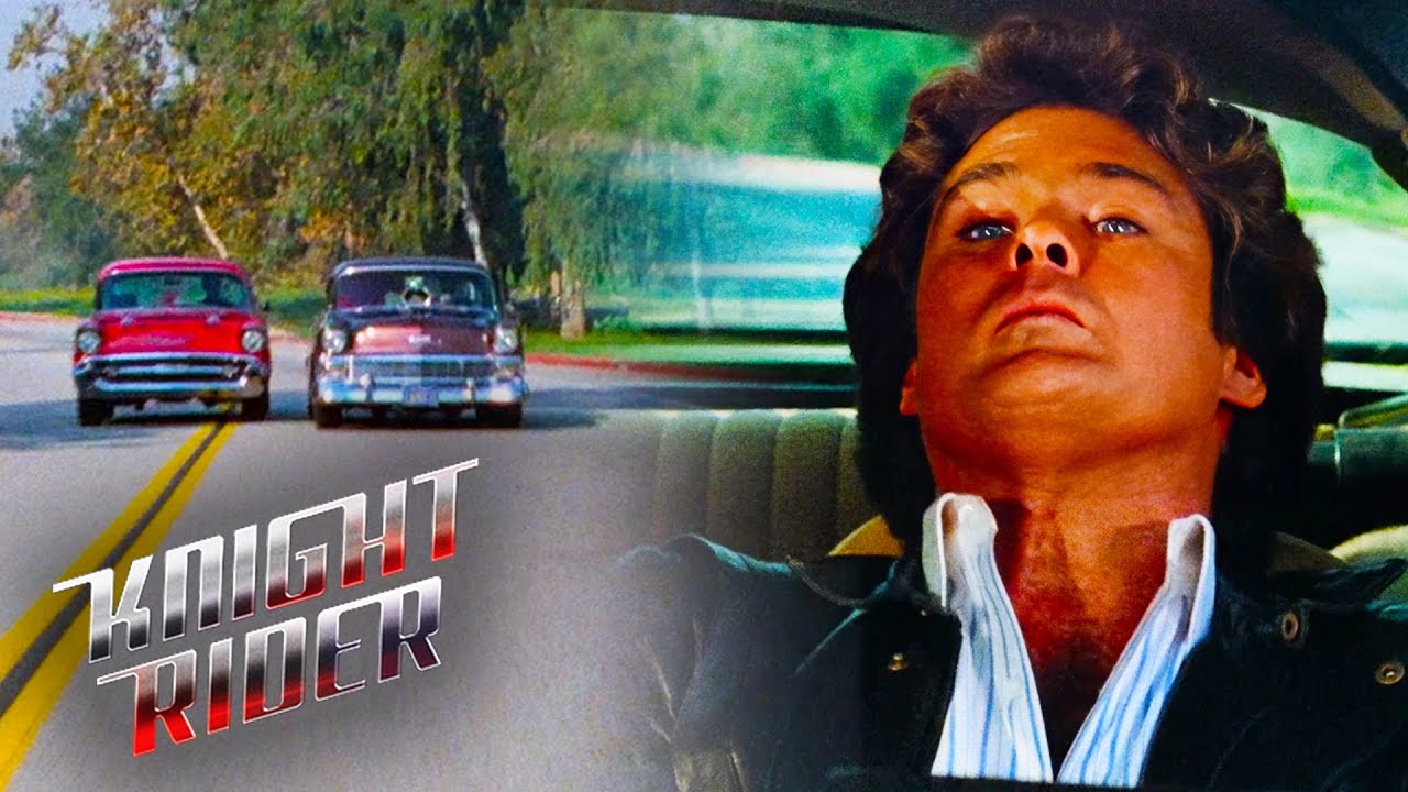 KITT Jumps Over Two Cars | Knight Rider