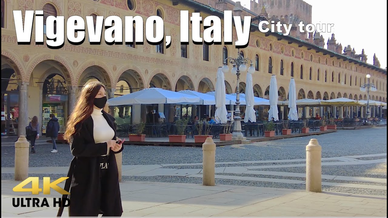 VIGEVANO, Walking Tour Around the town 4K | Street Walk
