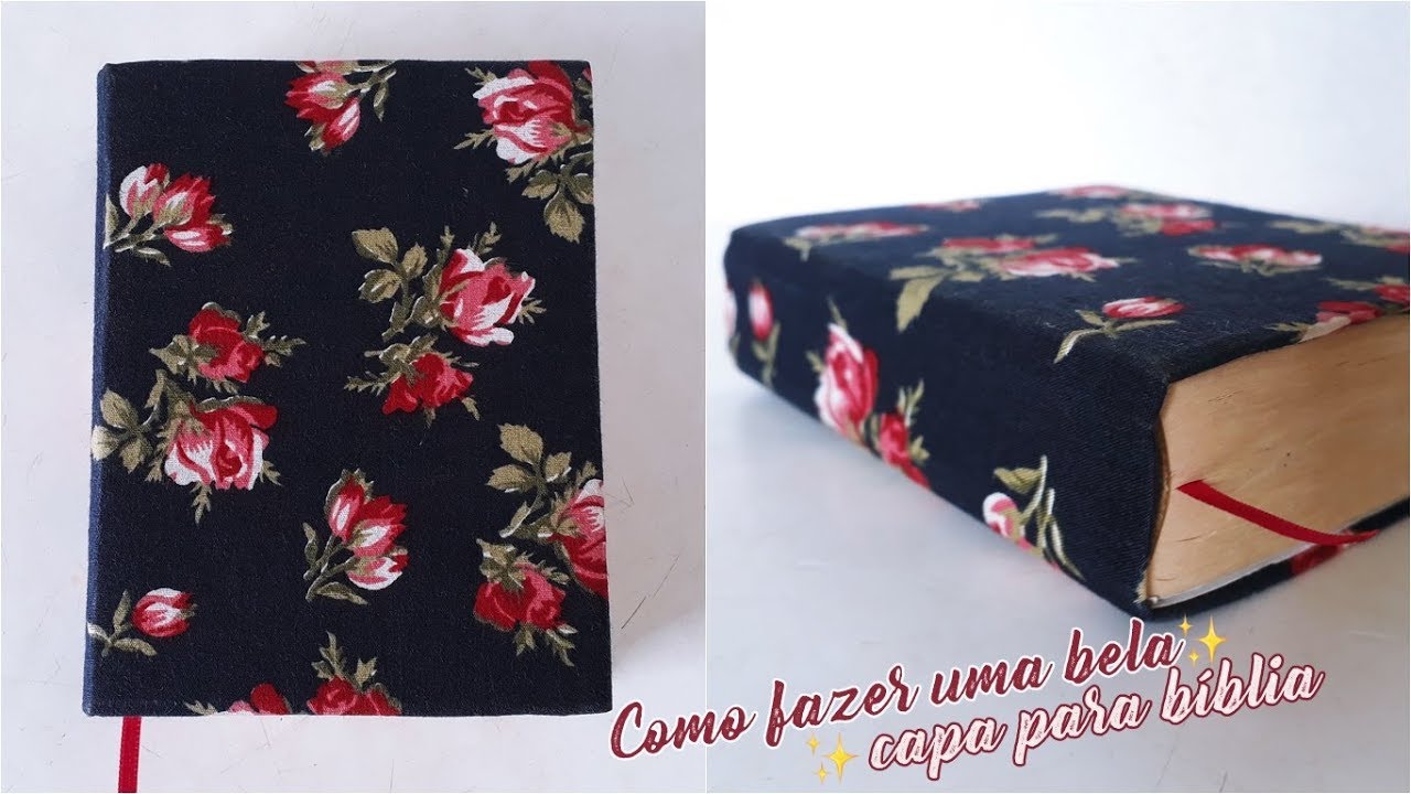 COMO FAZER UMA BELA CAPA PARA BÍBLIA Tutorial fácil