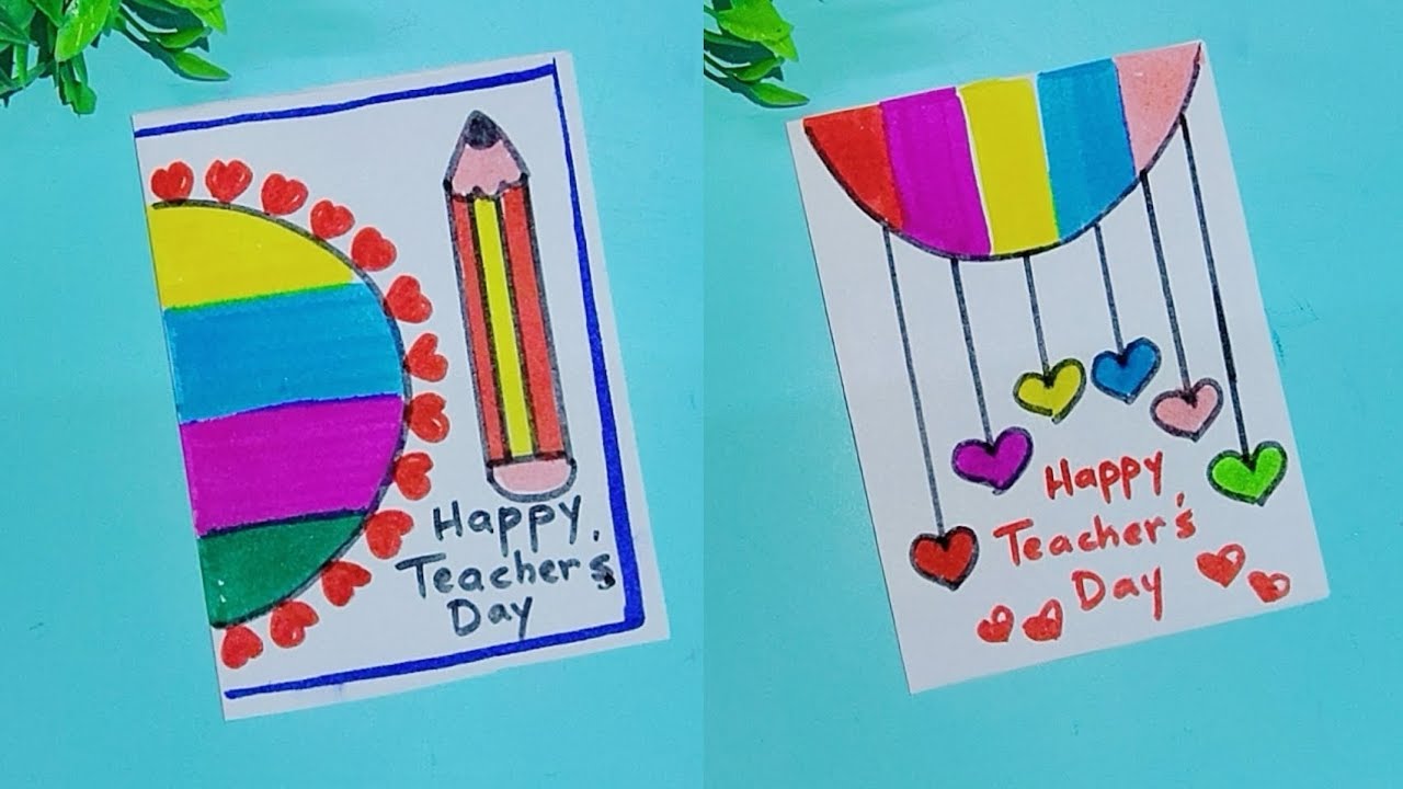 Teacher's day card easy and simple but beautiful/ How to make Teacher's day card/ Teacher's Day Card