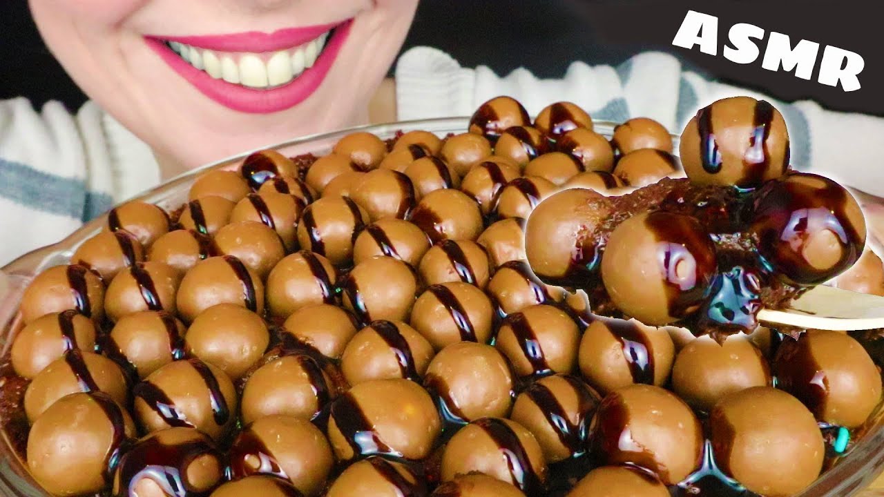 MALTESERS TOPPED CREAMY CHOCOLATE CAKE 🍫 | No Talking | ASMR Mukbang | Real Eating Sounds