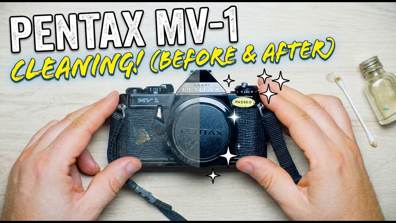 Pentax MV-1 Cleaning - Stereo ASMR