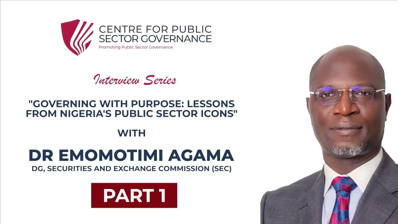 CPSG INTERVIEW with Dr Emomotimi Agama Part 1