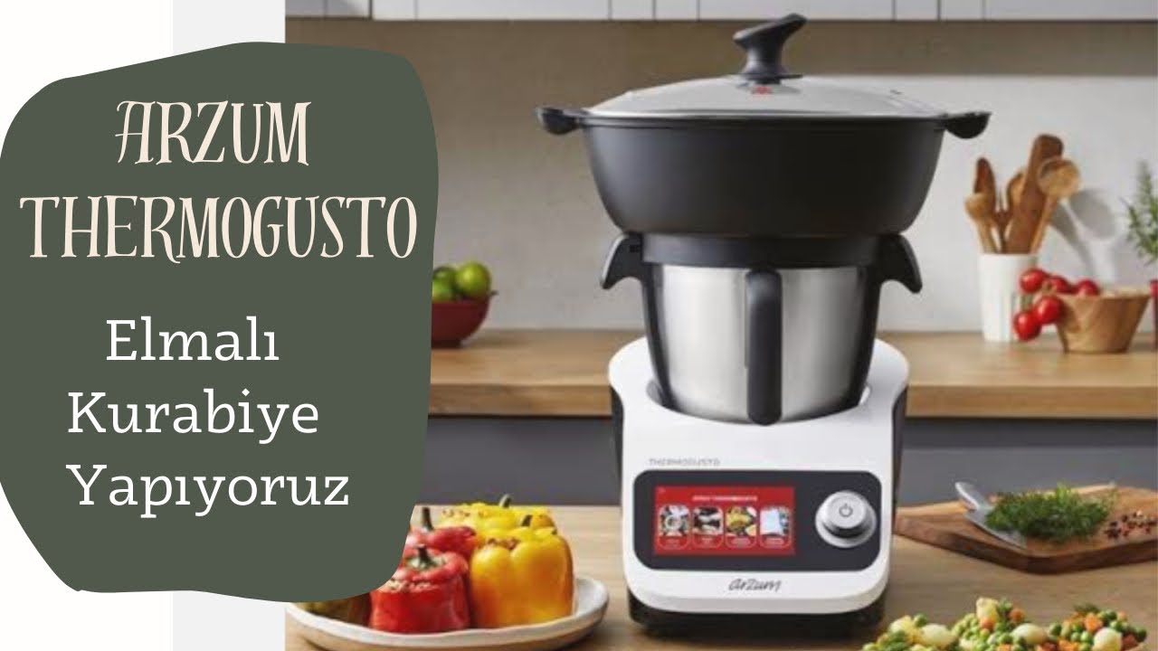 Arzum Thermogusto ile Elmalı Kurabiye Hazırladık. Rende Başlığı Nasıl Kullanılır? Yaptığım Hatalar ?