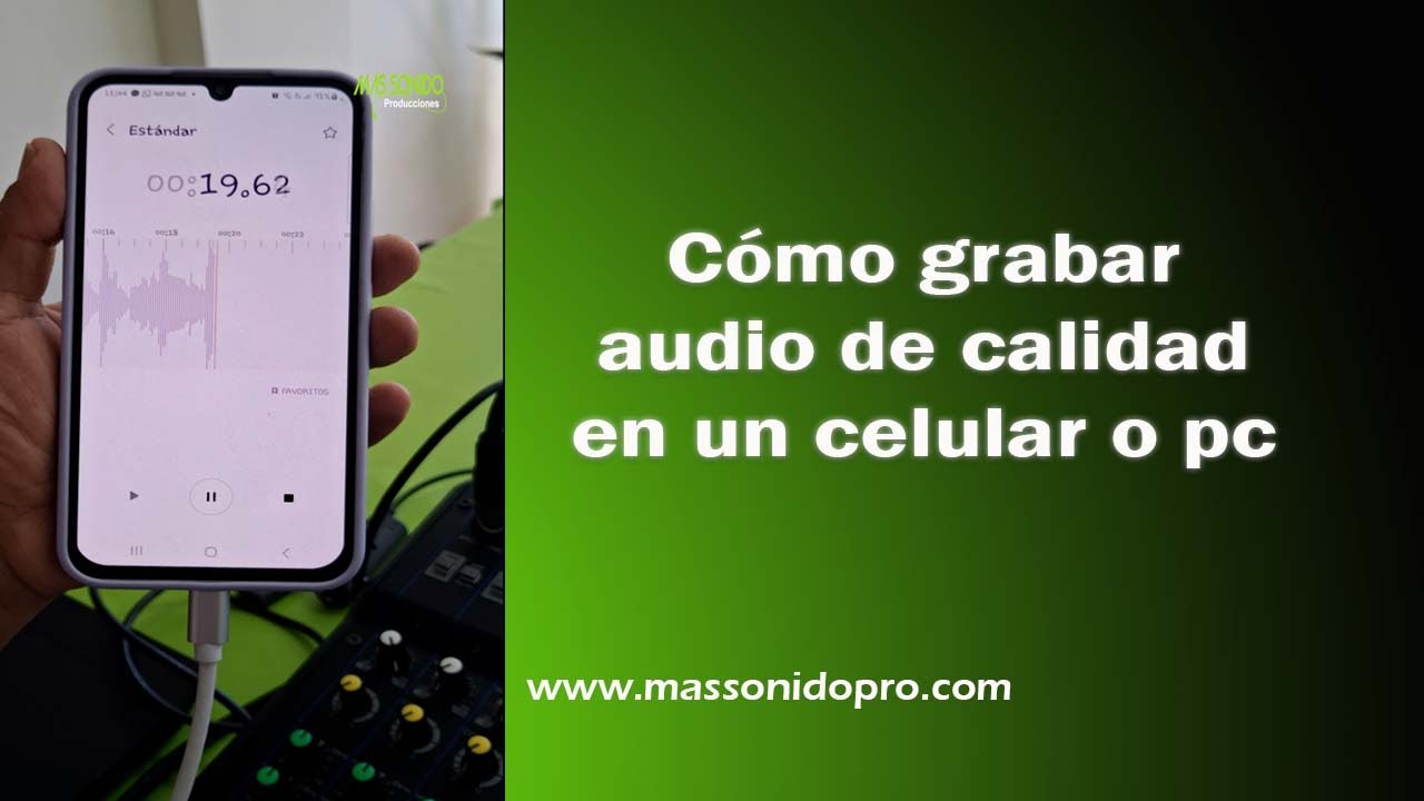 Cómo grabar audio de calidad en tu pc o celular para hacer tus LIVES.