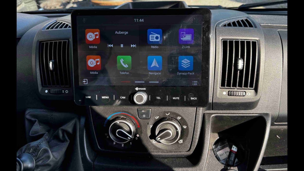 Citroën Jumper II Dynavin Android radio instalation + camera