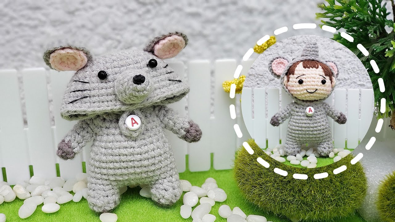 How To Crochet Rat Costume | Amigurumi Tutorial | Animal Costume | SpringDay DIY