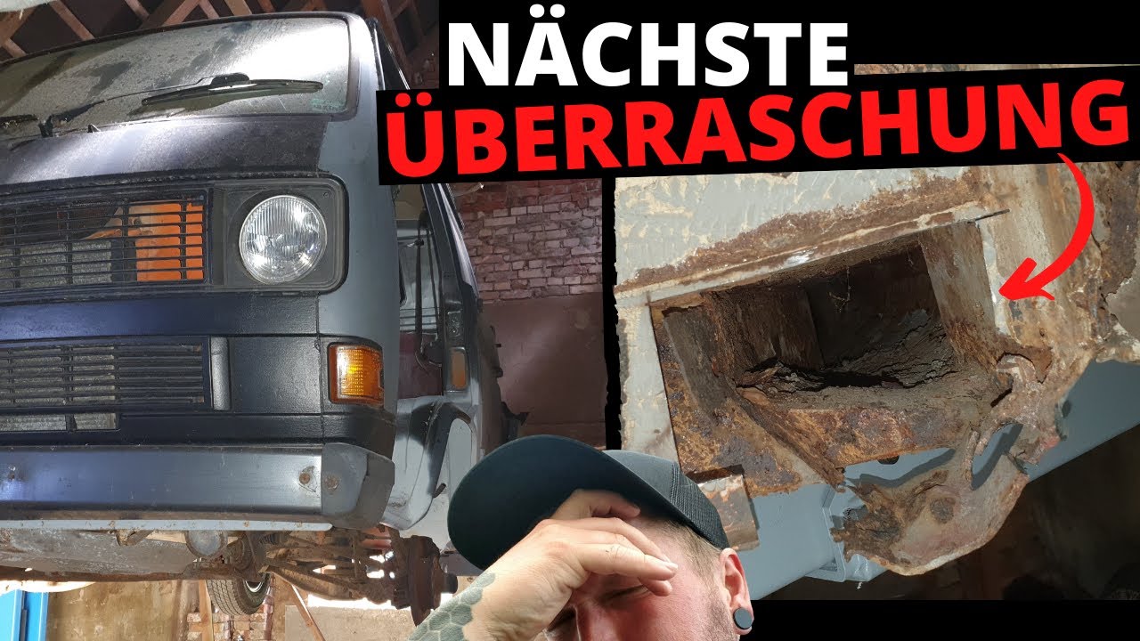 VOM ROST ZERFRESSEN! Kompletter Schweller (und mehr) muss raus 🤦‍♂️ T3 Doka Projekt