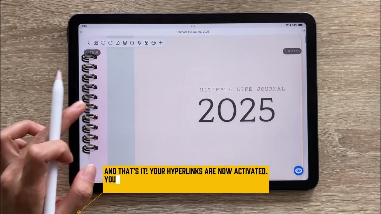 How to Activate and Use Hyperlinks in Freenotes App | Easy Digital Planner Guide