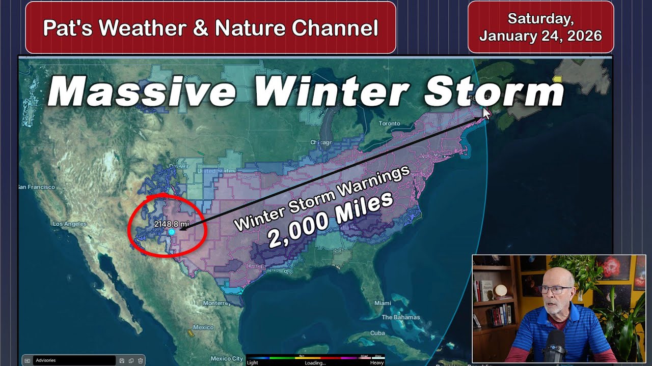Major Winter Storm Covers Over 2,000 miles For Ice and Snow