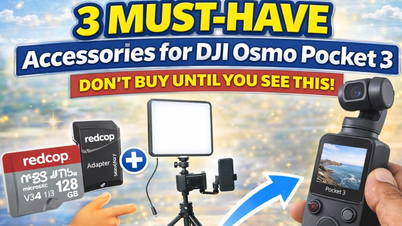 3 НЕОБХОДИМЫХ аксессуара для DJI Osmo Pocket 3 (Не покупайте, пока не увидите это!)