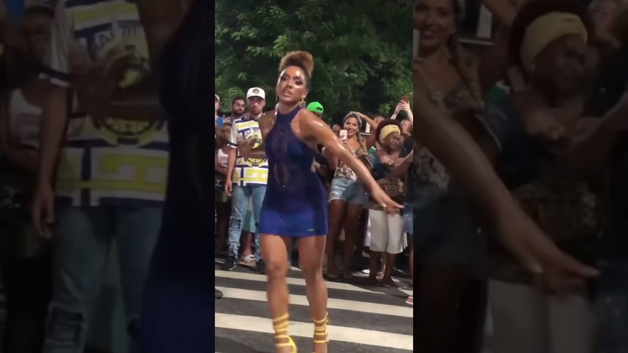 Mayara lima no ensaio de rua do Tuiuti 2023
