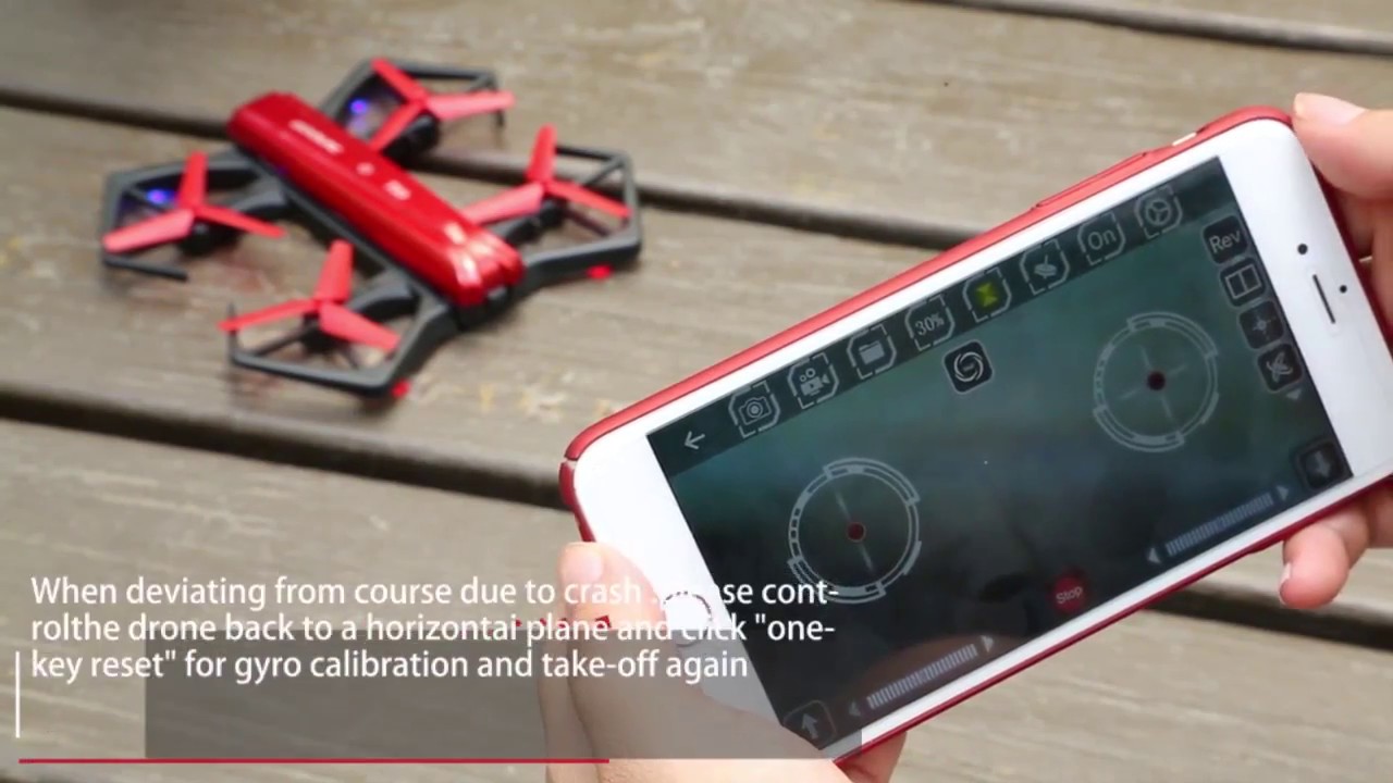 GoolRC T33 WIFI FPV 720P HD Camera Foldable G-sensor Mini RC Selfie Pocket Drone Height Hold RM8784