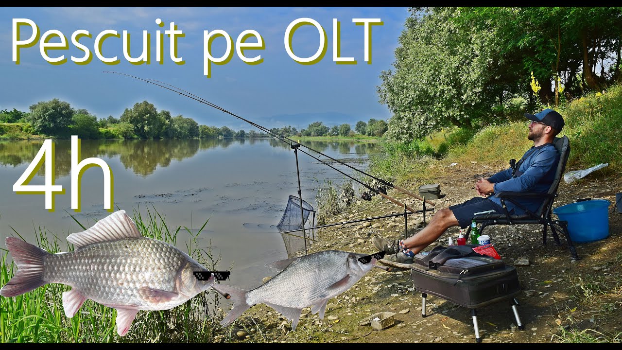 Am PESCUIT 4h pe OLT pe apă tulbure,greu dar nu IMPOSIBIL! Tot am prins PEȘTE pentru un GRĂTAR!