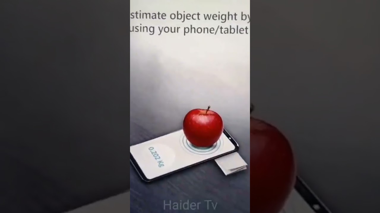 Use your smartphone as a weight scale 😲😲😲