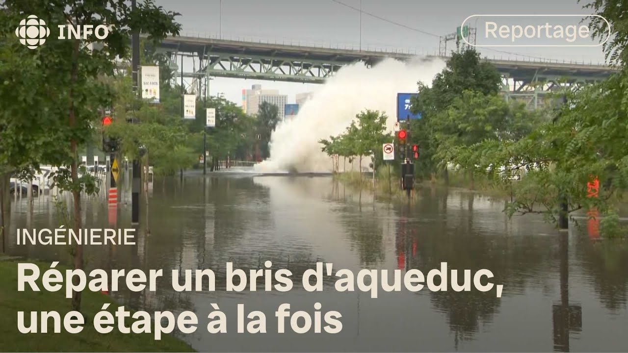 Voici comment fonctionne la réparation d'un bris d'aqueduc | Découverte