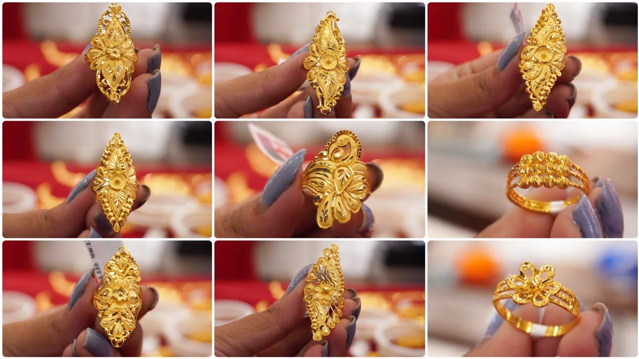 New Gold Ring Designs For Women's With Price || Daily Use Ring Design In Gold