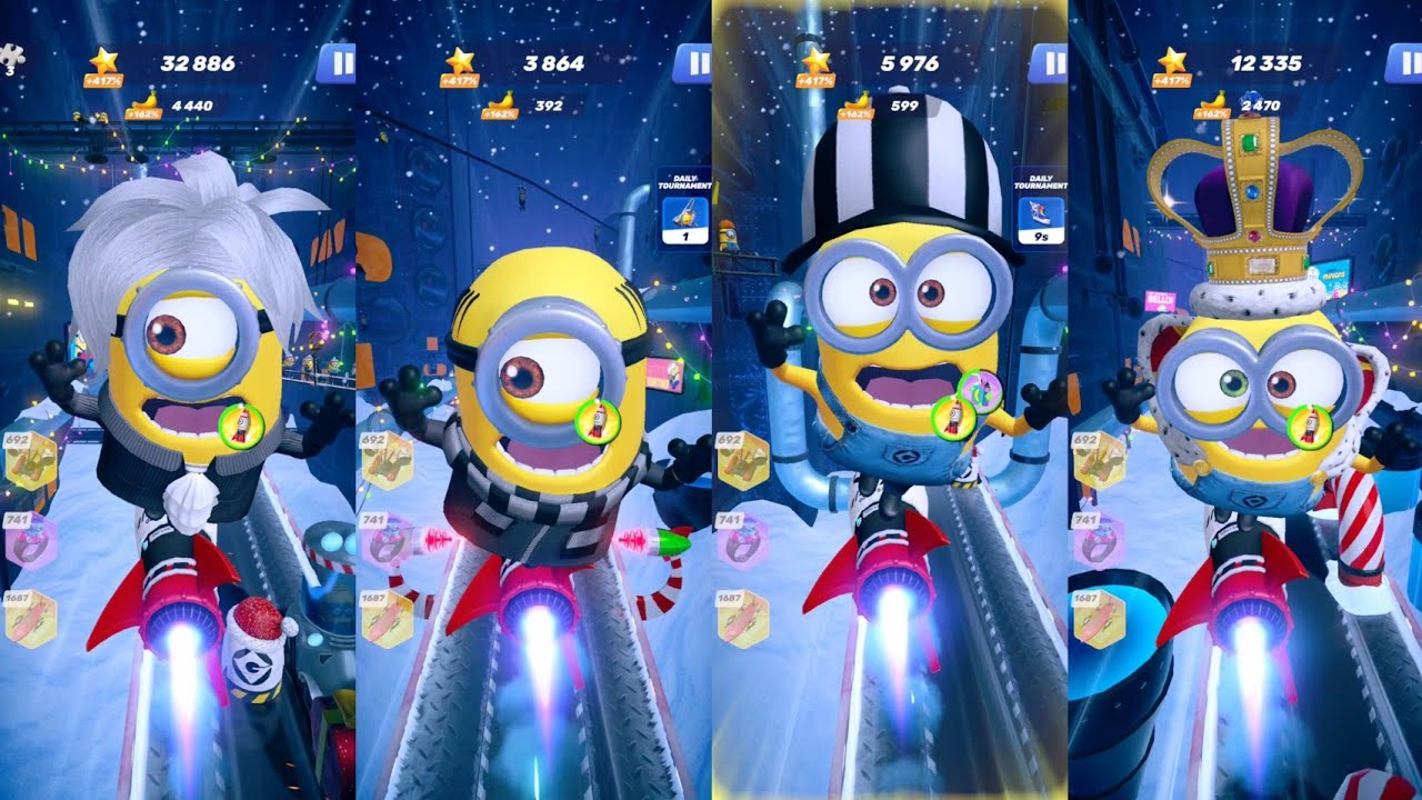Artist Stuart vs Despicable vs Referee vs King Bob | New Minion rush |