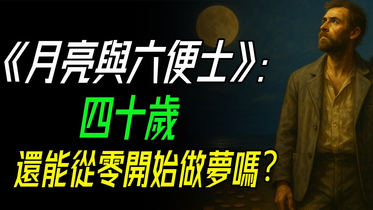 《月亮與六便士》：滿地都是六便士，他卻抬頭看見了月亮，一個中年男人的叛逃與重生！當夢想與責任正面衝突，你還敢忠於自己的靈魂嗎？#月亮與六便士 #毛姆 #高更 #書評 #文學經典 #人生選擇