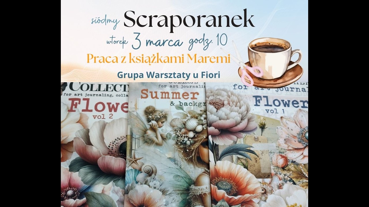 Siódmy SCRAPORANEK - Tworzymy z książkami Maremi